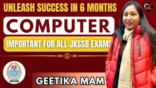 COMPUTER |Day 1 | JKSSB ALL exam covered