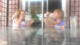 The twins perform Johnny got hit by a UFO