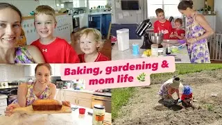 A Cozy Day at Home | Baking, Gardening & Cooking with My Kids