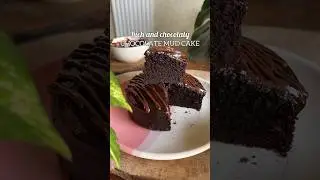 Rich chocolate mud cake ✨🤤❤️ #egglessbaking #yummy #eggless #recipe