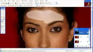 Beauty retouch by using Paint.NET