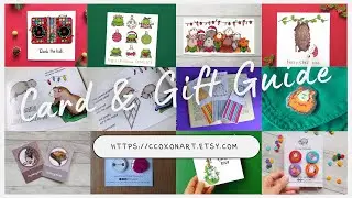 CCoxonArt Christmas Card and Gift Guide - gifts for all your music / animal themed friends & family