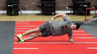 Stacked Elbow Side Plank Dip