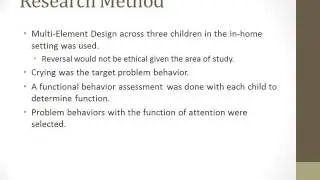 Extinction and Differential Reinforcement Presentation