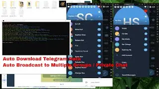កម្មវិធី Telegram Auto Download Broadcast Data from Multiple Groups Channels Private Chat Script 🔥✅