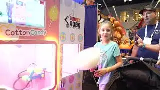 Cotton Candy Machine V1 - Our Robots Are Making Cotton Candy And You Can Watch Them Do It!