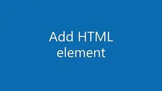 JavaScript add HTML element