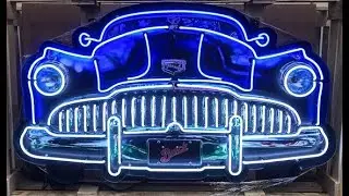 Amazing Neon Signs and cars at Spomer Classics.