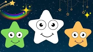 Twinkle Twinkle for Toddlers🌟Best Nursery Rhyme |Soothing Lullaby🌟 |  Shooting Star | Cartoon