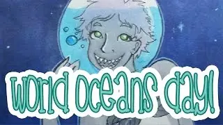 World Oceans Day Copic Marker Speed Drawing | Nittani Draws #51
