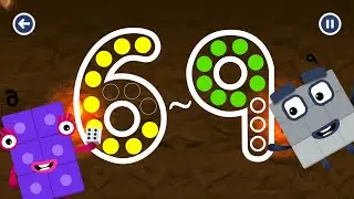 Numberblocks 6 to 9 Magic Run - Numberblocks Six until Nine adventure | Numberblock Game Counting