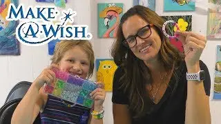 Making Easy Crafts for Kids | Making Bracelets and Necklaces | Make a Wish Day | DCTC Amy Jo