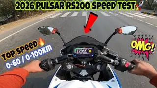 RS200 MAX SPEED EXPOSED! Full Throttle Test &ndash; 2026 Bajaj |RS200 Top Speed🔥
