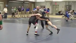 The Finals at the Great Lakes District wrestling Championship Colby Klinger