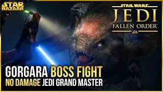 Jedi Fallen Order Gorgara Boss Fight No Damage (Jedi Grand Master) | Jedi Fallen Order Gameplay