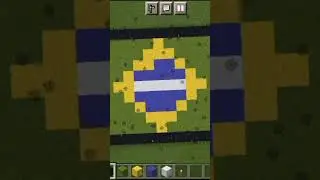 Майнкрафт 2D делаю флаг Бразилии