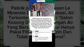 Pabrik Palsu Air Mineral Le Minerale Dibekasi Digrebek,  #shorts #viralvideo #viralshorts