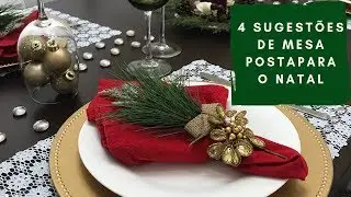 4 sugestões de mesa posta para o seu Natal | Mesa Posta | Valéria Angelotti