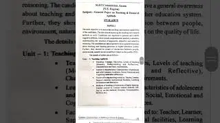 Assam NE SLET Syllabus|| Paper 1 l Slet#exams #assamslet #ugcnet #govtjobs #preparation #csirnet