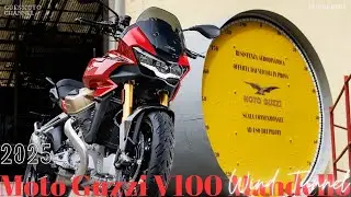Аэродинамическая труба Moto Guzzi V100 Mandello 2025 года: дань уважения 70 годам аэродинамического