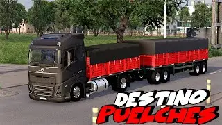 ETS2 - VOLVO FH CHASIS ACOPLADO DESTINO PUELCHES - MAPA CEIBO - SERVIDOR JA 128 PLAYERS
