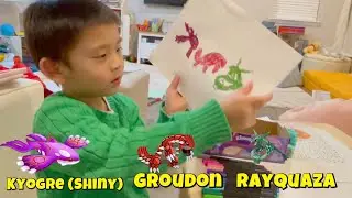 Legendary Pokémon Coloring: Shiny Kyogre, Groudon, and Rayquaza by Aiden! 🌟🎨