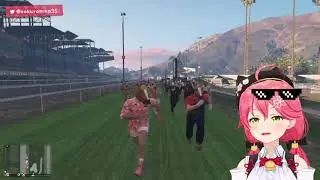 Miko Playing Uma Musume (Pretty Derby vs GTA Comparison)