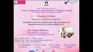 Systematic Literature Review (SLR) & Importance of Publishing in High Impact Factor Journals