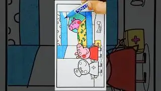 Peppa Pig Drawing and Coloring, 818#peppapig #peppapigcoloring #drawing  #peppapigdrawing