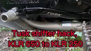 Tusk shifter hack for a KLR 250  #tusk #klr250