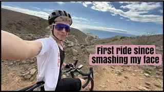 First ride since smashing my face ... in Gran Canaria yay!