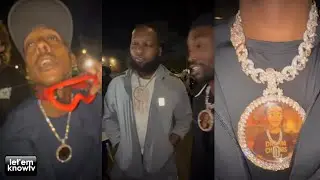 Meek, Gillie & Others Flex Their Jewelry In The Streets Of Philly After Meek Copped A New One👀💎💧💦