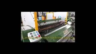 Full automatic CNC metal wire mesh weaving loom with electronical rotary dobby