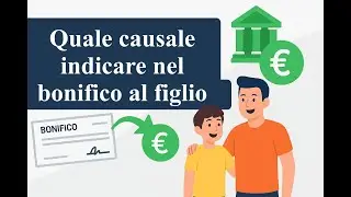 Quale causale indicare nel bonifico al figlio