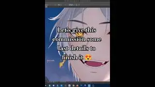 Adding some finishing touches to this vgen commission for CegoNuvi 😍 #artwip #commissionart