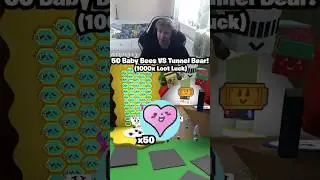 50 пчёлок против туннельного медведя! (1000x удача обманула меня?) (Основная игра Bee Swarm Simul...