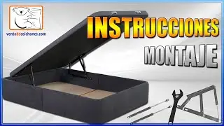 🔩 Como MONTAR un CANAPÉ ABATIBLE hidráulico 🔧| Canapé SERENA Gran Capacidad | VentadeColchones