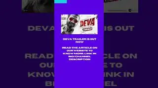 Deva trailer is out now| Shahid Kapoor, Pooja Hegde