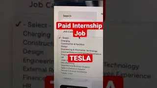 Elon Musk Tesla Jobs 👨🏻&zwj;💻 |Paid 🤑Internship @ Tesla |International Internship#shorts #internship