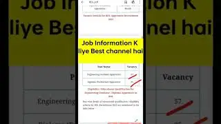 BDL Recruitment 2022, BDL vacancy 2022, #latestpsujob2022 #shorts #apprentice