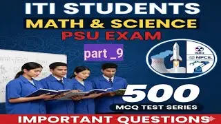 ISRO/ NPCIL /Drdo/ maths and science important MCQ series every day morning 7 am Live class