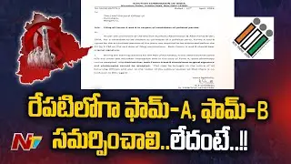 EC Order To Submit Form-A And Form-B By Tomorrow | Special Report On Nominations In Telangana | Ntv