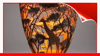 Kenya-Born Artist Hand-Carves Intricate Scenes Of Local Nature On Wood 🥰