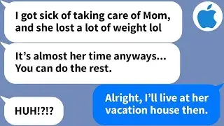 【Apple】My brother left Mom and went on vacation, so I decided to live with her at her vacation home…