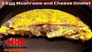 3 Egg Mushroom and Cheese Omelet