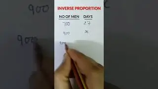 Inverse proportion tricks 💥 Math infinity hk #inverseproportion #short #maths