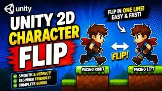 How To Flip Character In Unity 2D | Unity 2D Character Flip Tutorial | Unity 2D Flip Player