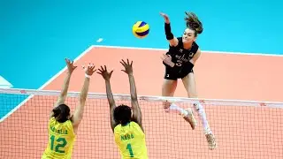 Super Women's Volleyball Spikes | Powerful Spikes