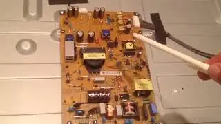 How to replace Capacitor and Power Board on LG LED Smart TV 47LN5750 no Picture Repair
