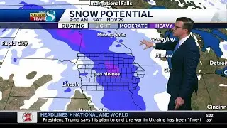 Iowa weather: Another windy day with a snowy weekend ahead